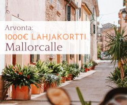 Voita 1000€ matkalahjakortti Mallorcalle