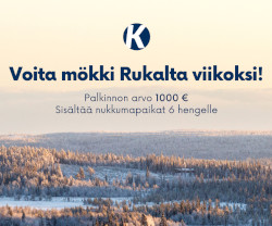 Voita sähköpyörä ja saat liikunta + tehokkuus Voita mökki Rukalta viikoksi